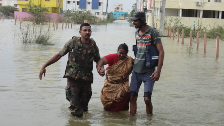 Indian coastal city of Chennai hit hard by worst monsoon rains in 100 years