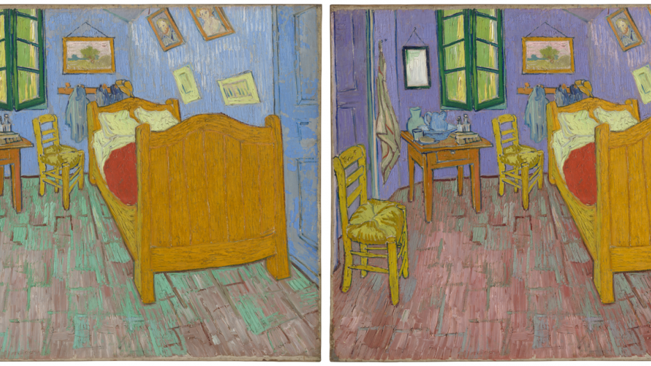 the walls in van gogh's iconic 'the bedroom' were never meant to be blue