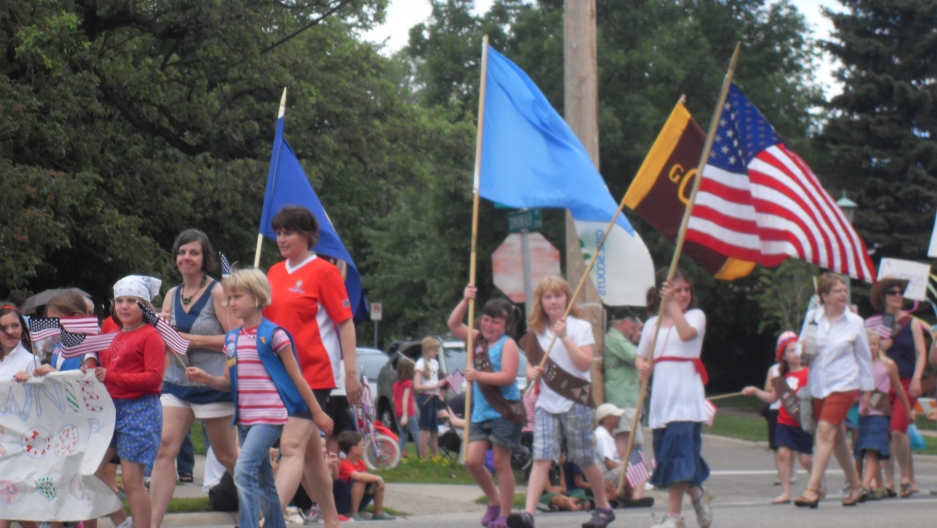 Fourth of July neighborhood parade