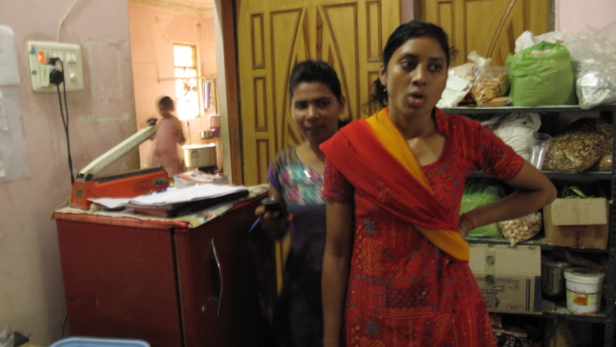 Rawat at her workplace
