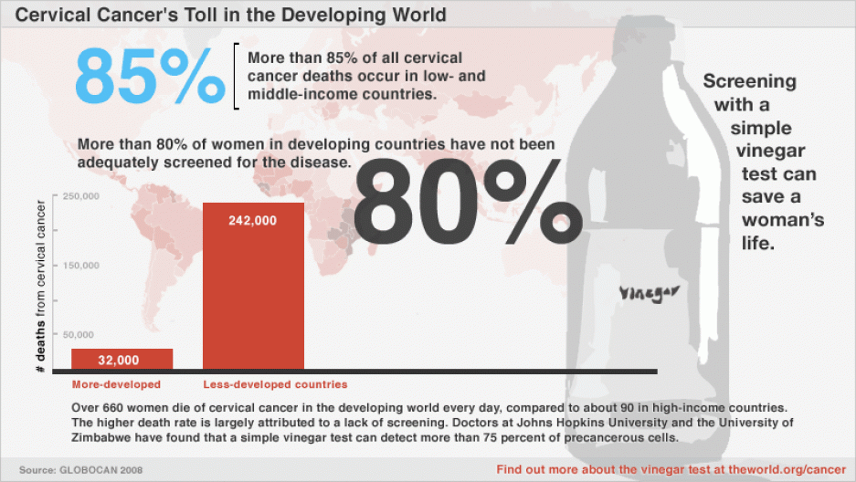 Cervical Cancer Infographic Cervical Cancer Infographic