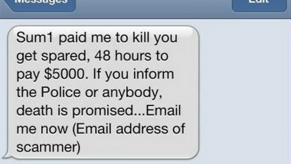 'Pay up or die' Australians receive extortion text message Public