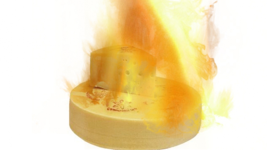 Norwegian goat cheese fire shuts down traffic, and other flamingcheese
