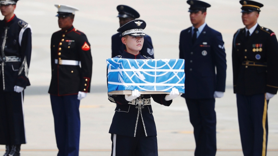 north korea transfers remains