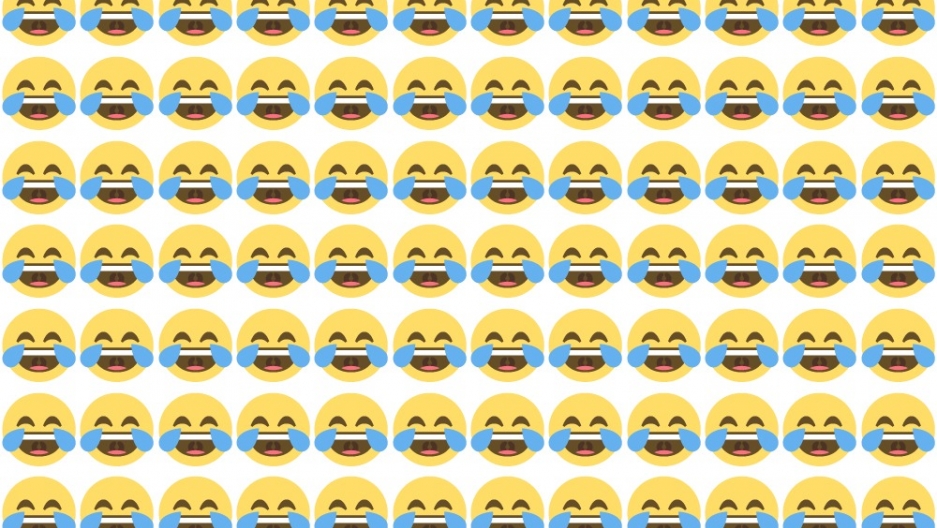 The crying laughing emoji. The crying laughing emoji.