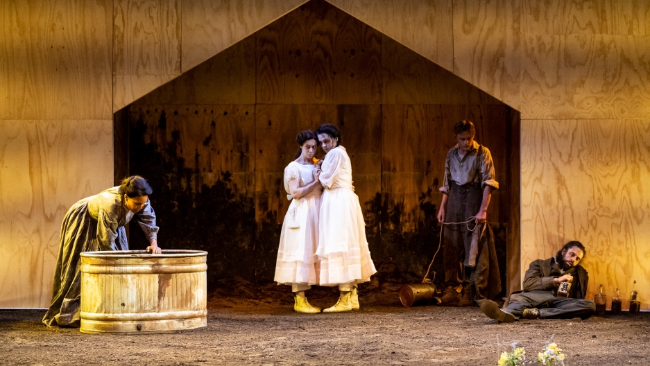 A scene from the opera “Proving Up” at the Miller Theatre in New York City. A scene from the opera “Proving Up” at the Miller Theatre in New York City.