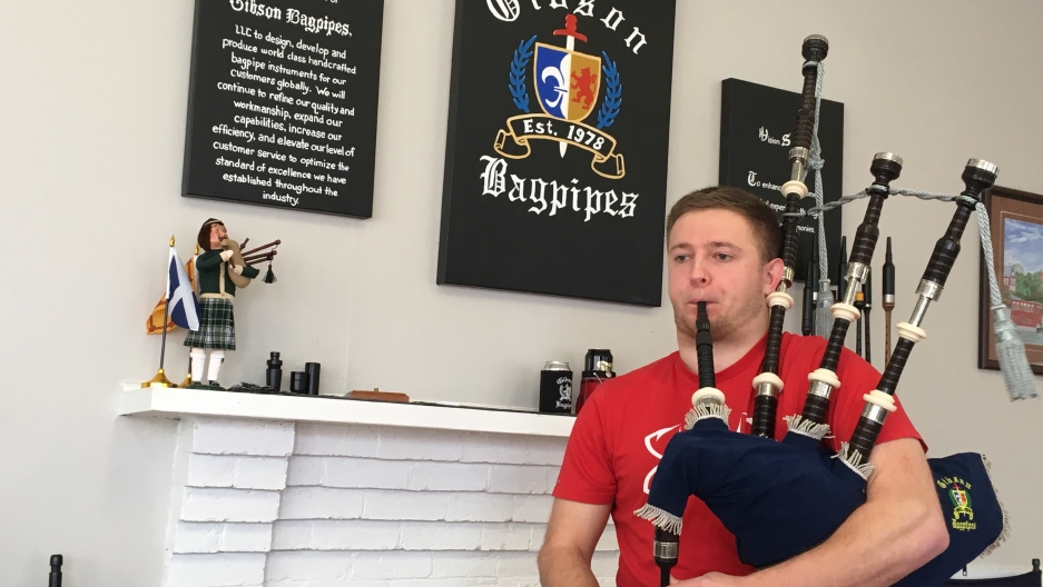 New Hampshire's handcrafted bagpipes sent around the world