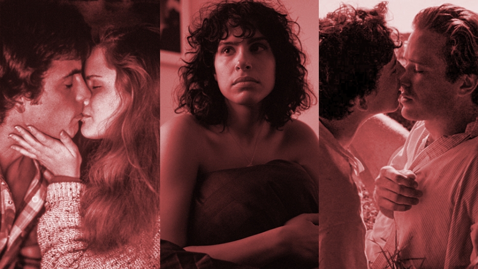 Intimate moments from the 1982 movie “Fast Times at Ridgemont High,” the Hulu show “The Bisexual” and the 2017 movie “Call Me By Your Name.” Intimate moments from the 1982 movie “Fast Times at Ridgemont High,” the Hulu show “The Bisexual” and the 2017 movie “Call Me By Your Name.”