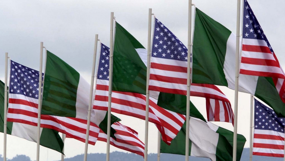 Image result for images of The United States flag and nigeria flag