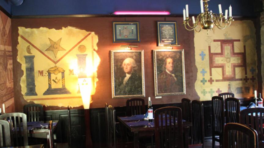 Slideshow Ukraine S Controversial Theme Restaurants Public Radio Lviv Restaurant With Free Mason Theme Photo Daniel Estrin