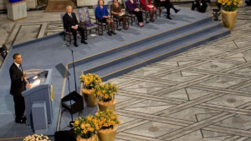 War And Peace President Obama S Nobel Speech The World From Prx