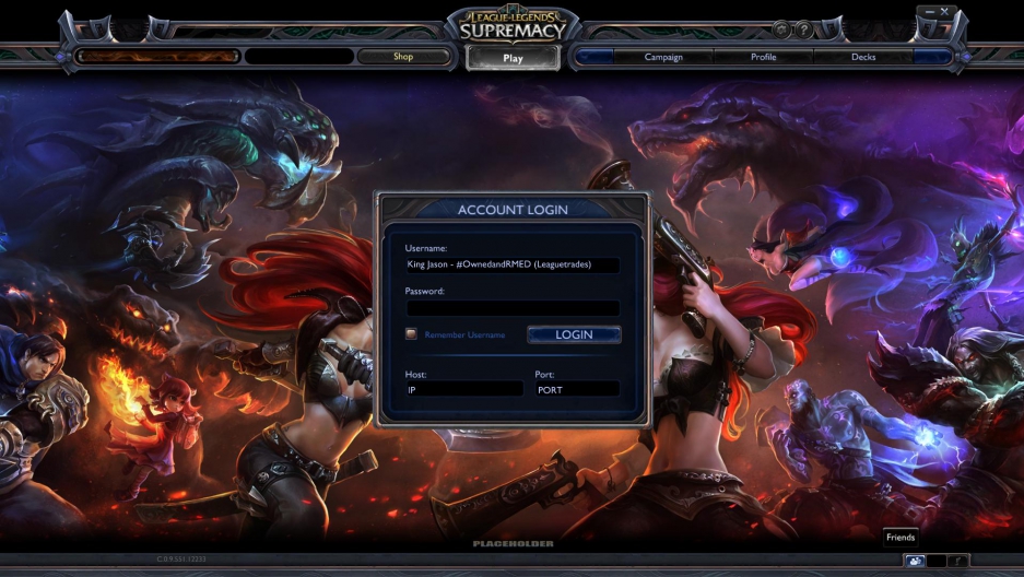 league of legends supremacy hack