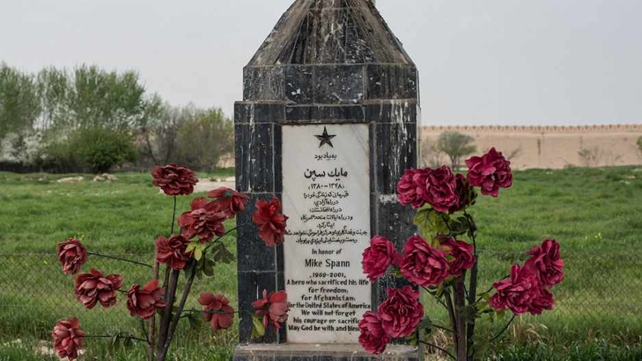 Memorial To Mike Spann At The Qala I Jangi Fortress Memorial To Mike Spann At The Qala I Jangi Fortress