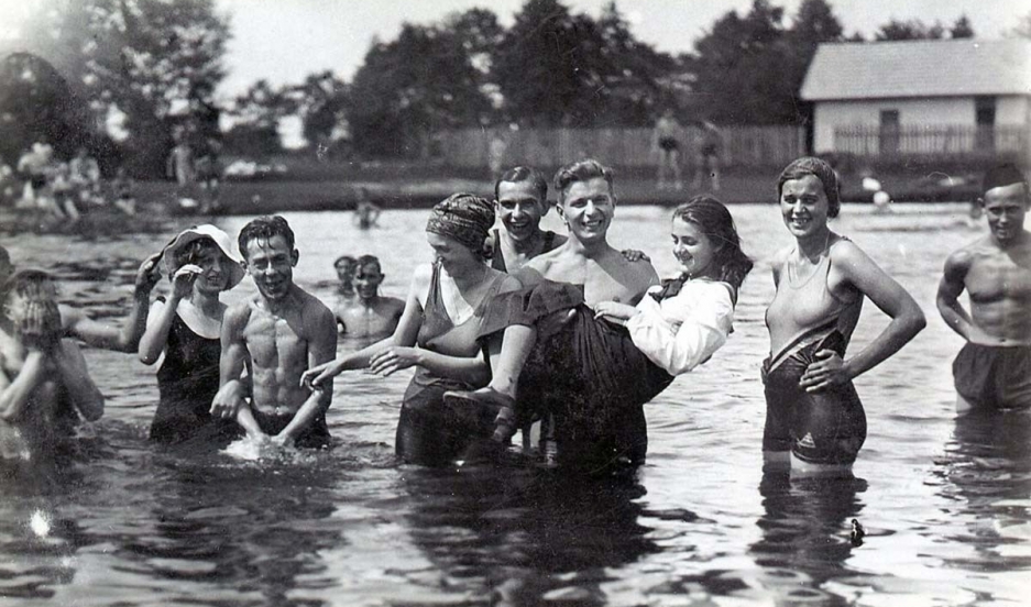 My Ukraine: Memory and Identity Maria being held above the water, Brody, 1936