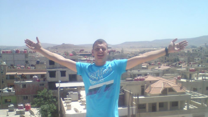 Fouad Faris in the Damascus countryside, before he fled Syria for refuge in the United States. Fouad Faris in the Damascus countryside, before he fled Syria for refuge in the United States.