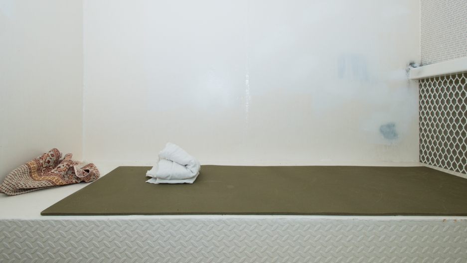 A cell at Guantanamo's Camp Echo. A cell at Guantanamo's Camp Echo.