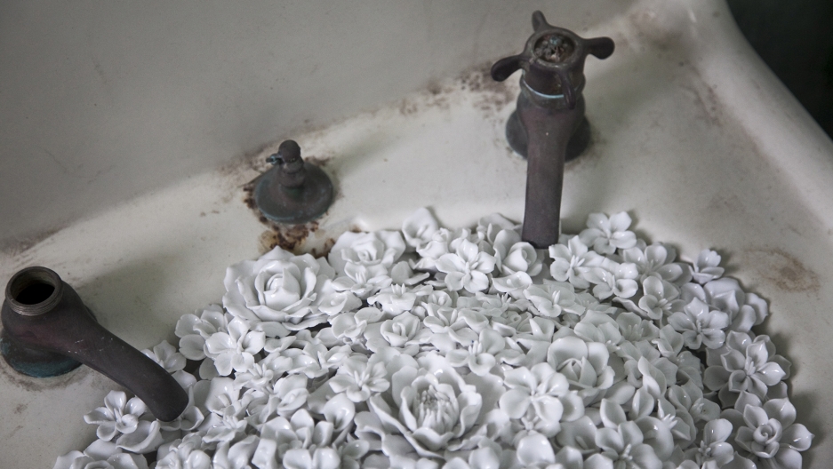 Ai Weiwei, "Blossom," 2014 (installation detail, Alcatraz Hospital) Ai Weiwei, "Blossom," 2014 (installation detail, Alcatraz Hospital)