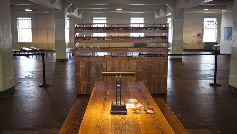 Ai Weiwei, "Yours Truly," 2014 (installation view, Alcatraz Dining Hall)