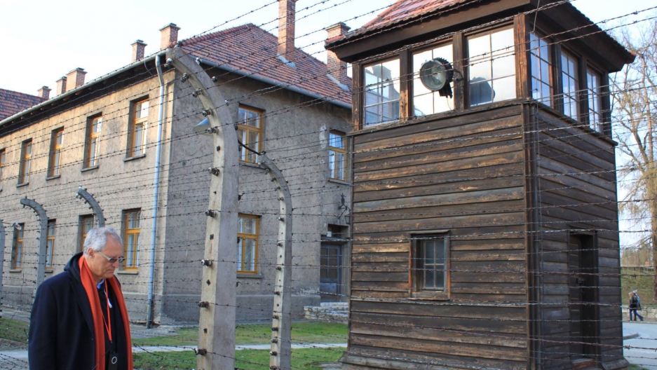 American Studies professor Mohammed Dajani took a group of Palestinian students on a trip to Auschwitz in March, 2014. American Studies professor Mohammed Dajani took a group of Palestinian students on a trip to Auschwitz in March, 2014.