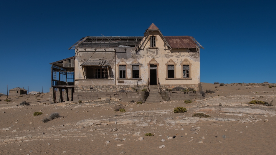 In its heyday, Kolmanskop was home to some 700 German families In its heyday, Kolmanskop was home to some 700 German families