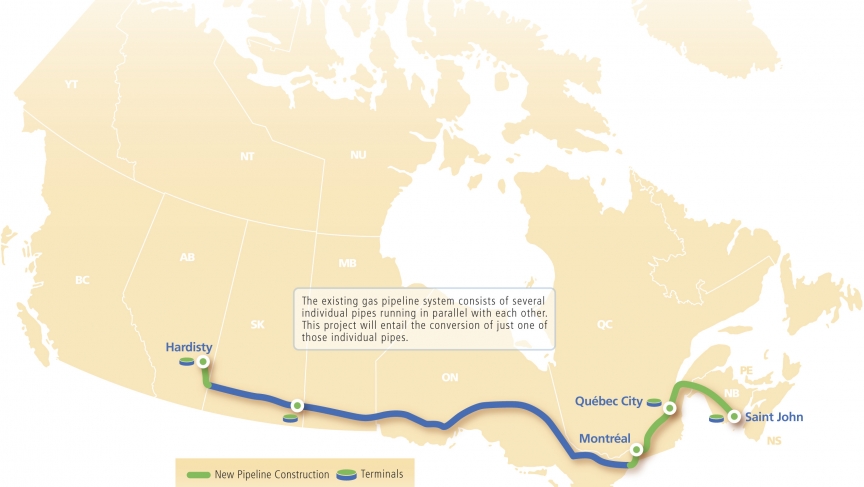 Energy East Map Energy East Map