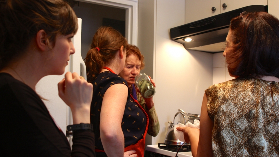 Despina's New York kitchen crammed in all the participants. Despina's New York kitchen crammed in all the participants.
