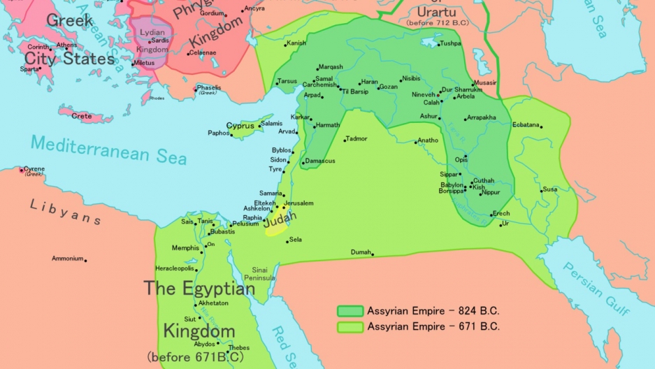 Map of the Neo-Assyrian Empire Map of the Neo-Assyrian Empire