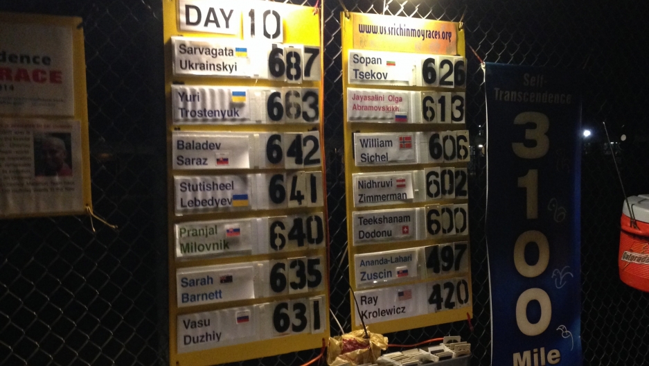Mileage totals at the end of the 10th day. Mileage totals at the end of the 10th day.