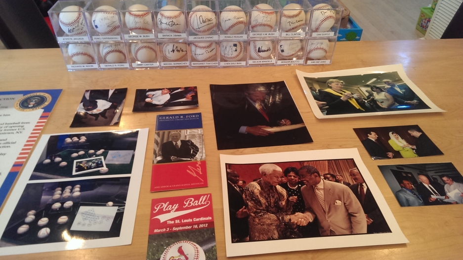 A few of Randy Kaplan's signed baseballs and photos A few of Randy Kaplan's signed baseballs and photos
