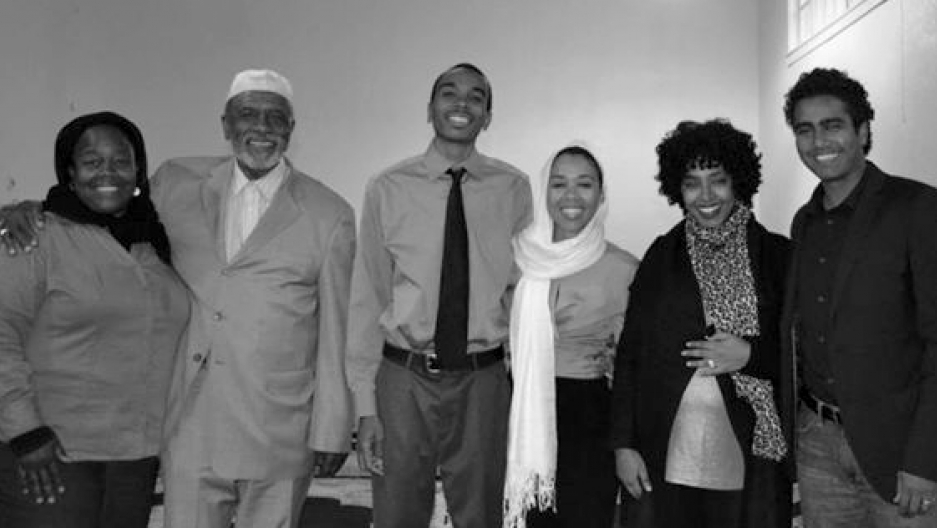 Stephen Leeper, center, contributed to the book "Salaam, Love." He stands with his wife, to his left, along with an imam and friends as they celebrate their nikah, a traditional Muslim wedding. Stephen Leeper, center, contributed to the book "Salaam, Love." He stands with his wife, to his left, along with an imam and friends as they celebrate their nikah, a traditional Muslim wedding.