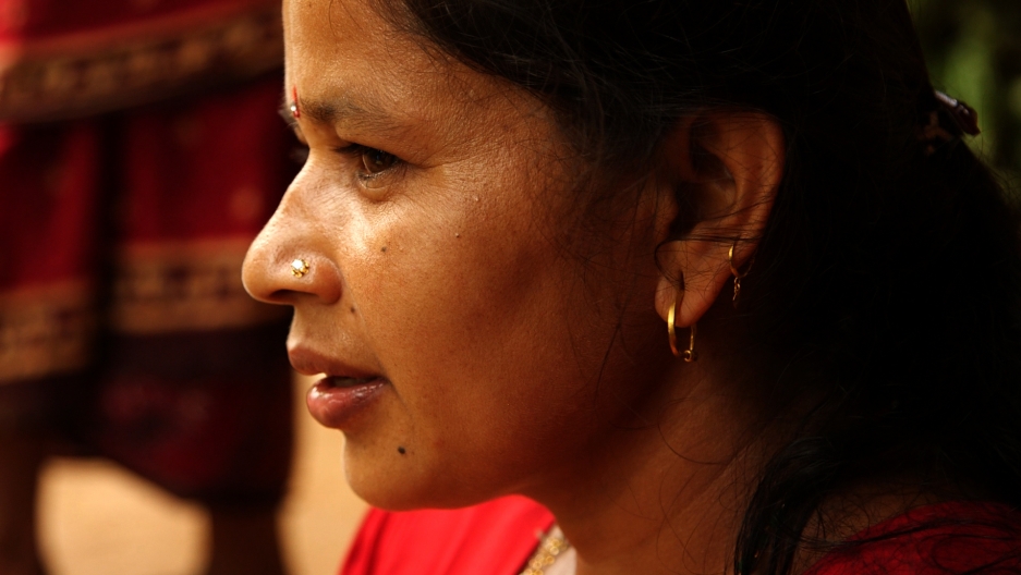 Pregnant woman in Nepal Pregnant woman in Nepal
