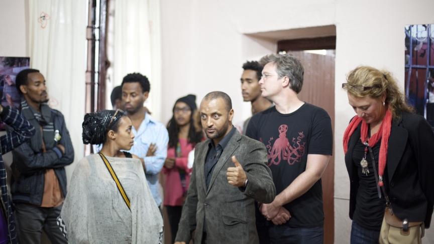 Laura Hoemeke from IntraHealth, Apple Juice Kid, Mohammed Kassa and Munit Mesfin at our public presentation in Ethiopia. Laura Hoemeke from IntraHealth, Apple Juice Kid, Mohammed Kassa and Munit Mesfin at our public presentation in Ethiopia.