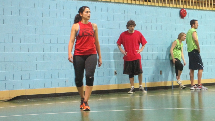 Asgari says her Persian upbringing and a game called 'Vasatii'' helped make her a dodgeball powerhouse. Asgari says her Persian upbringing and a game called 'Vasatii' helped make her a dodgeball powerhouse.