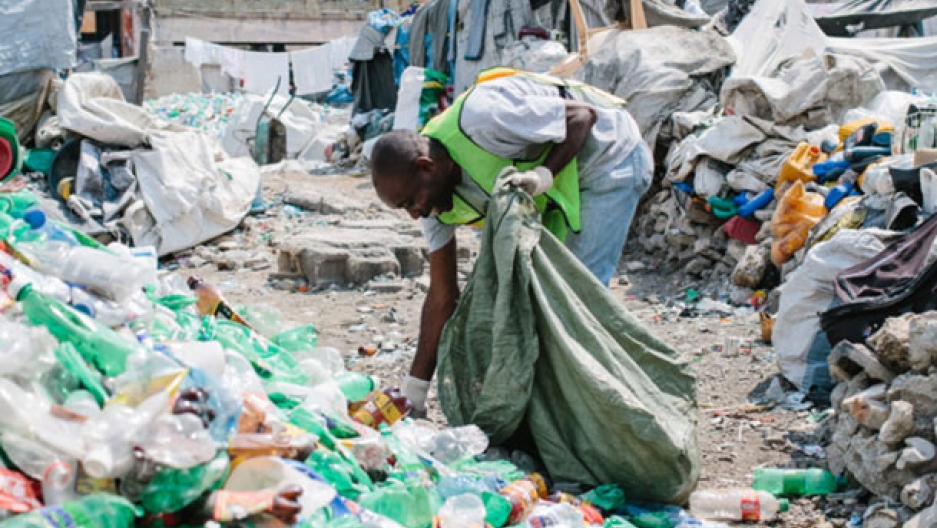 A nonprofit works to turn plastic trash into cash and other necessities