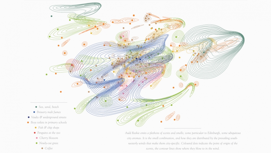 kate mclean makes smell maps of cities around the world