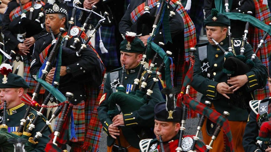 Which Country Produces A Surprising Amount Of Bagpipes Pipers From The Edinburgh Military Tattoo Massed Pipes And Drums Perform During Fringe Festival