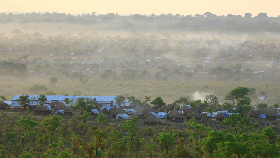 Uganda's Bidi Bidi refugee camp, shown here on April 5, 2017, is now home to 285,000 residents, nearly all of them having refugees from South Sudan's civil war.