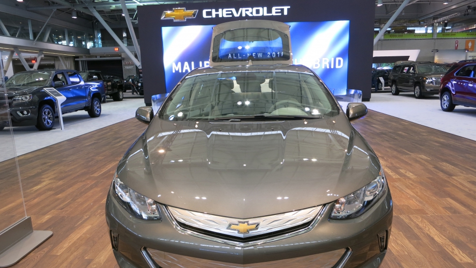 What Does The Car Of Future Look Like In A Lower Carbon World Hybrid Vehicles Like The Chevrolet Volt Were Front And Center At Boston S Auto