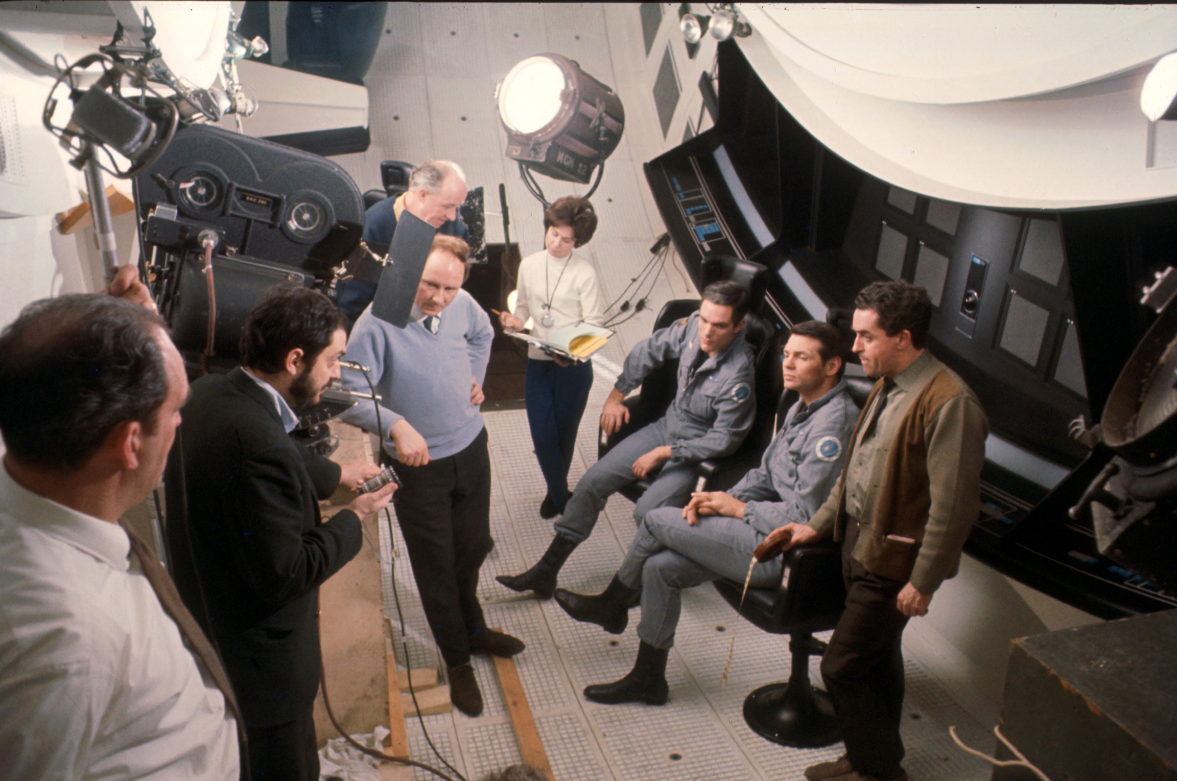 Director Stanley Kubrick (left) on the set of “2001: A Space Odyssey.” Director Stanley Kubrick (left) on the set of “2001: A Space Odyssey.”