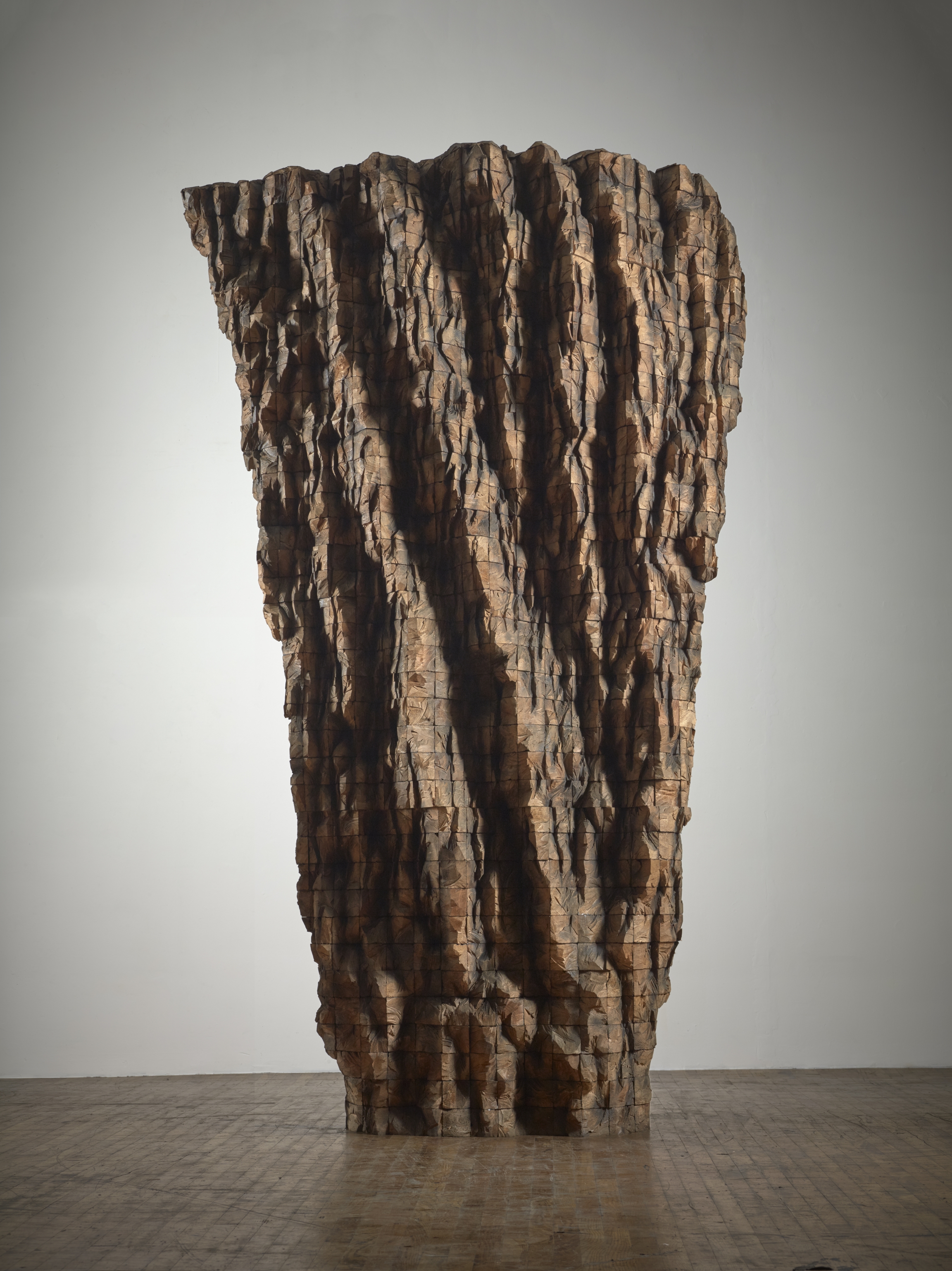 “Krypta I” by Ursula von Rydingsvard, 2014. Cedar, 125.5 x 77.5 x 56 in. “Krypta I” by Ursula von Rydingsvard, 2014. Cedar, 125.5 x 77.5 x 56 in.