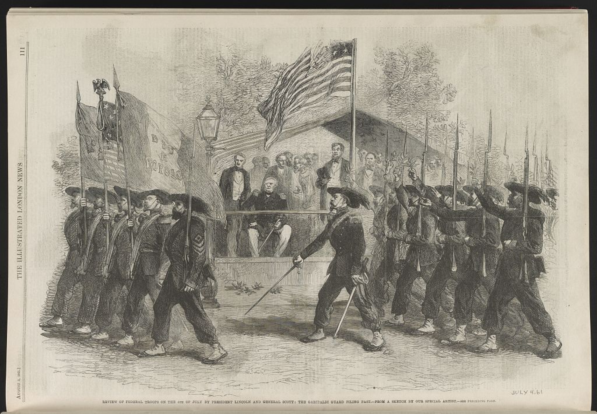 an old military parade in the US