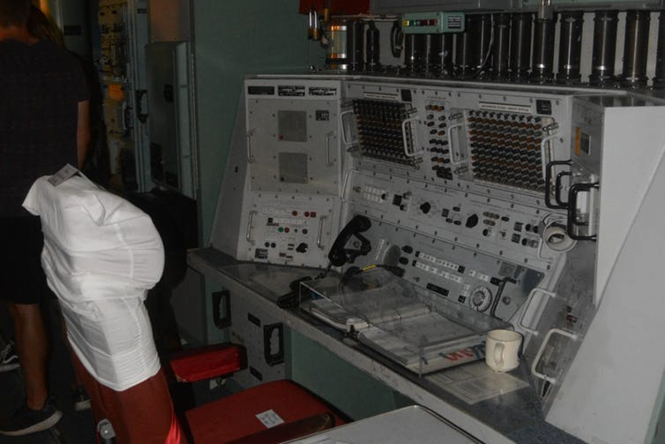 A cyber attack wouldn’t be launched from a nuclear operator’s console, like the one shown here from the decommissioned Oscar Zero site, but rather through cyberspace. A human might not even be required. A nuclear operator console.