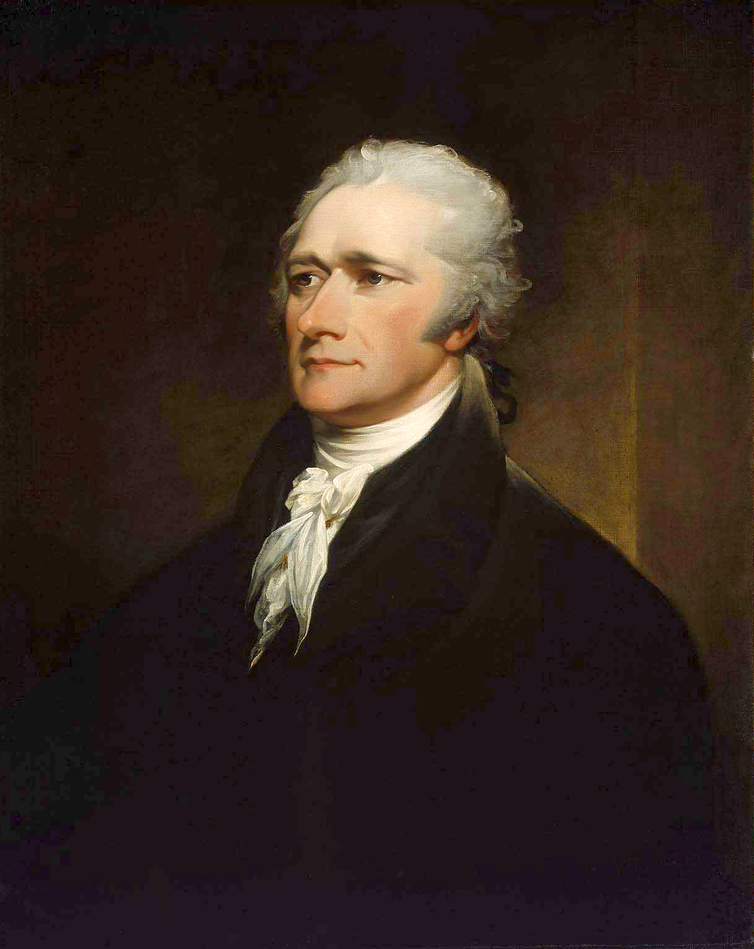A portrait of Alexander Hamilton. A portrait of Alexander Hamilton.