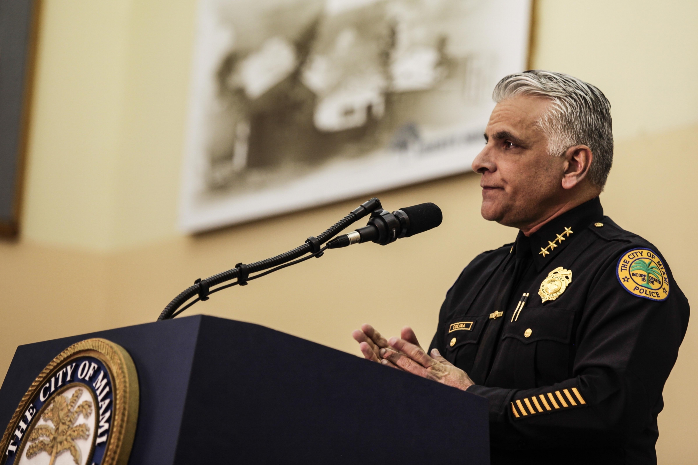 Miami Police Chief Jorge Colina said he wants to look into how his agency handles U visas following Reveal’s reporting. Miami Police Chief Jorge Colina said he wants to look into how his agency handles U visas following Reveal’s reporting.