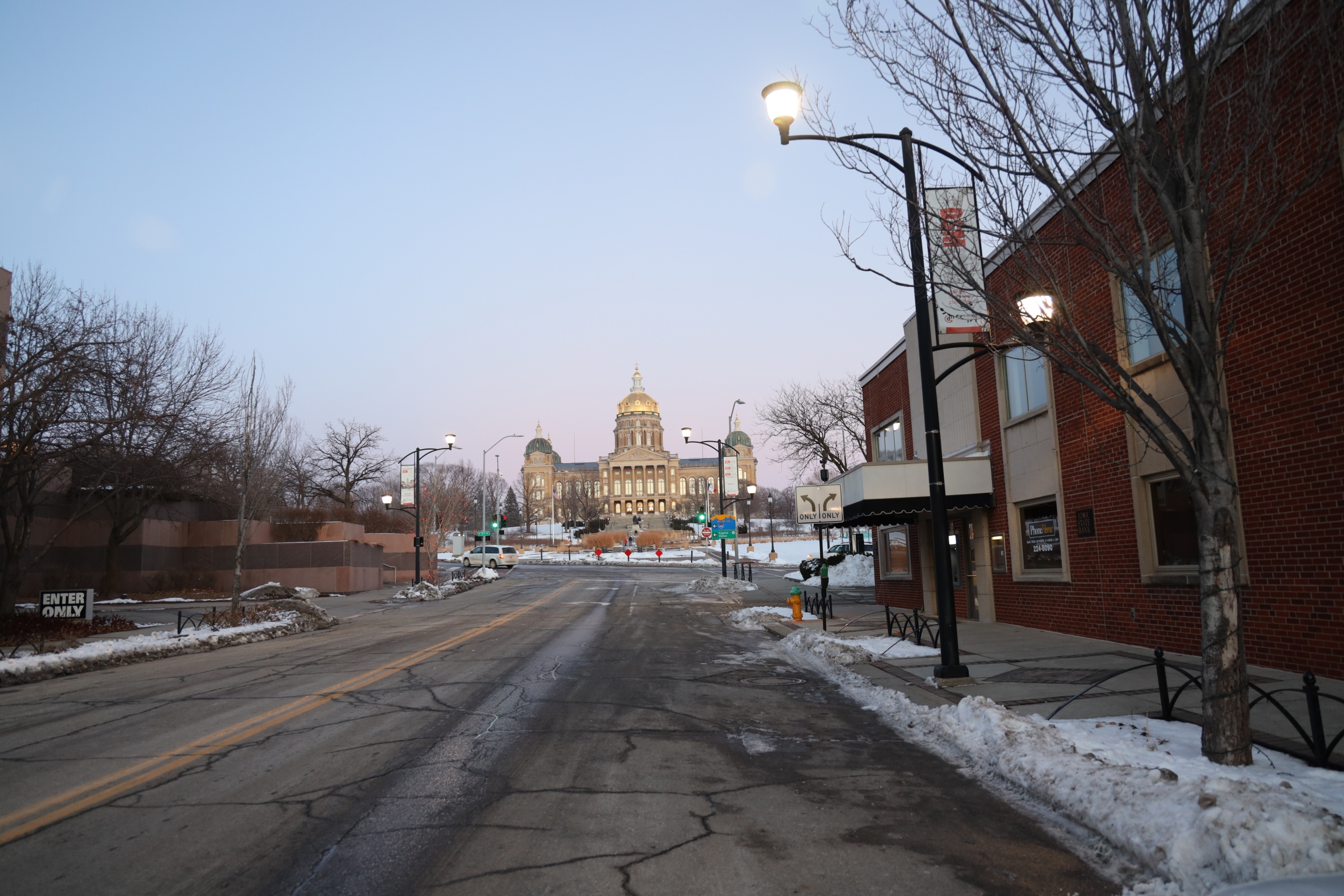 The Iowa State Capitol is seen in Iowa's capital city, Des Moines. The Iowa State Capitol is seen in Iowa's capital city, Des Moines.