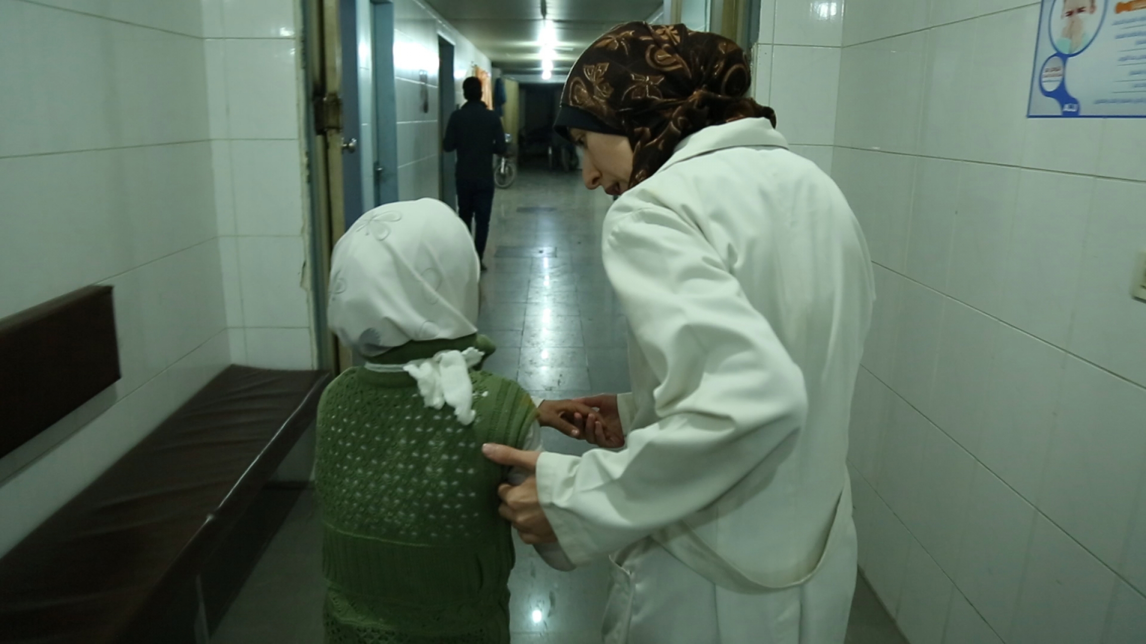 Over the course of two years, Dr. Amani Ballour and her small team became an essential part of subterranean life in Eastern Ghouta. When the airstrikes got even more intense, they moved the operating room to the hospital’s basement. Over the course of two years, Dr. Amani Ballour and her small team became an essential part of subterranean life in Eastern Ghouta. When the airstrikes got even more intense, they moved the operating room to the hospital’s basement.