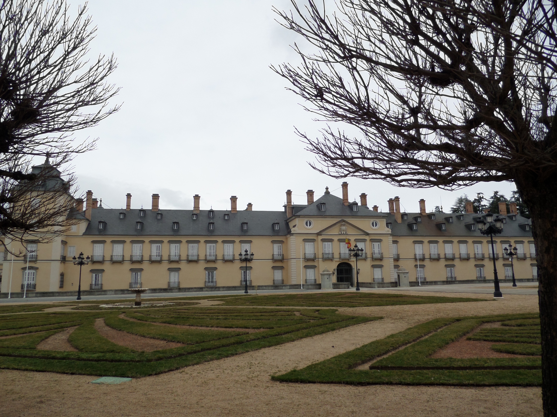 El Pardo Palace, the 16-century structure where Gen. Franco lived and ruled Spain for over 35 years, is now owned by the state. A 16th century, cream-colored facade palace, El Pardo