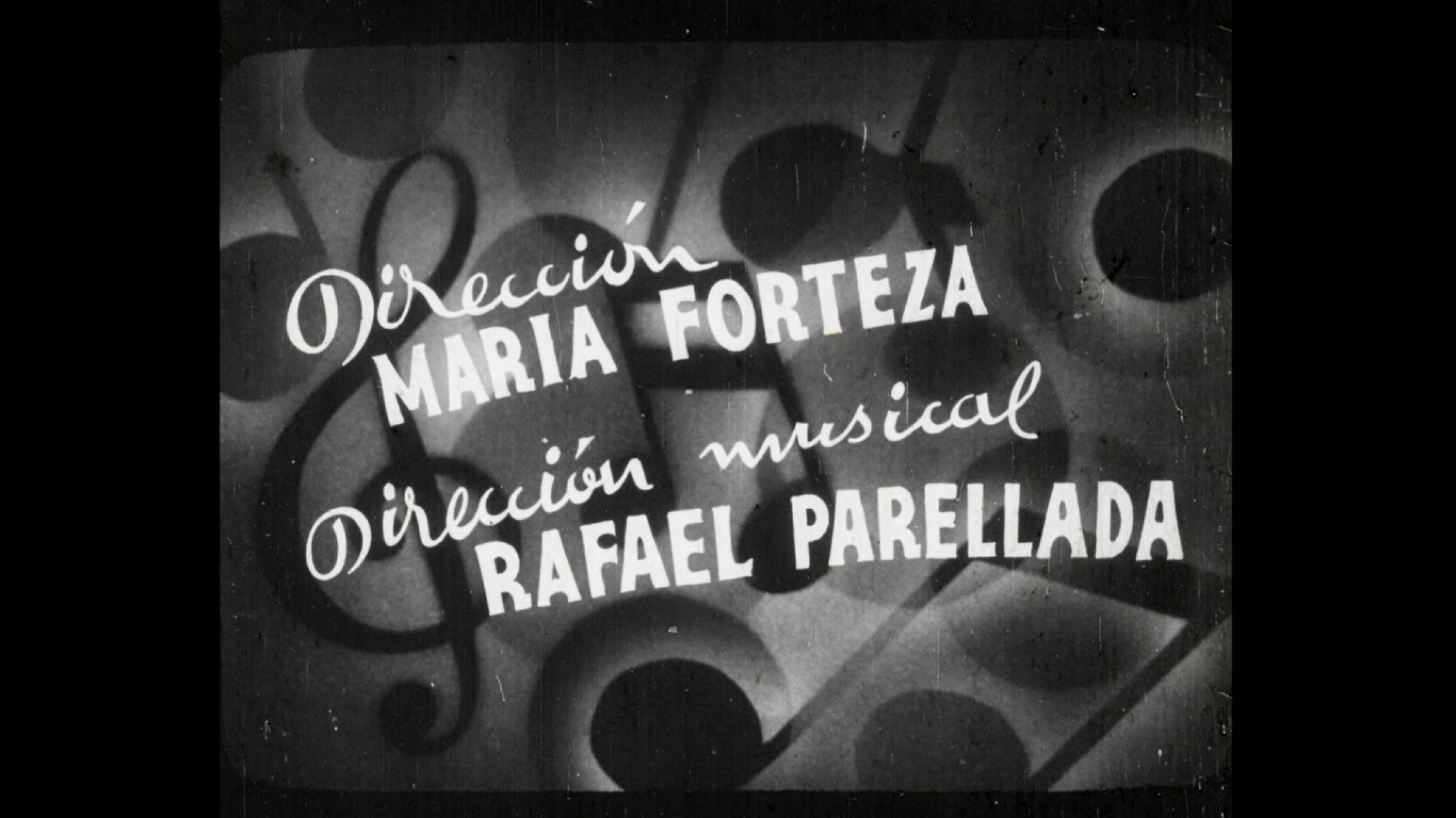 When Carlos Reviriego and his colleagues finally watched the film, the opening credits with María Forteza’s name took them by surprise — they had never heard of her before. A screenshot of an old black and white film credit