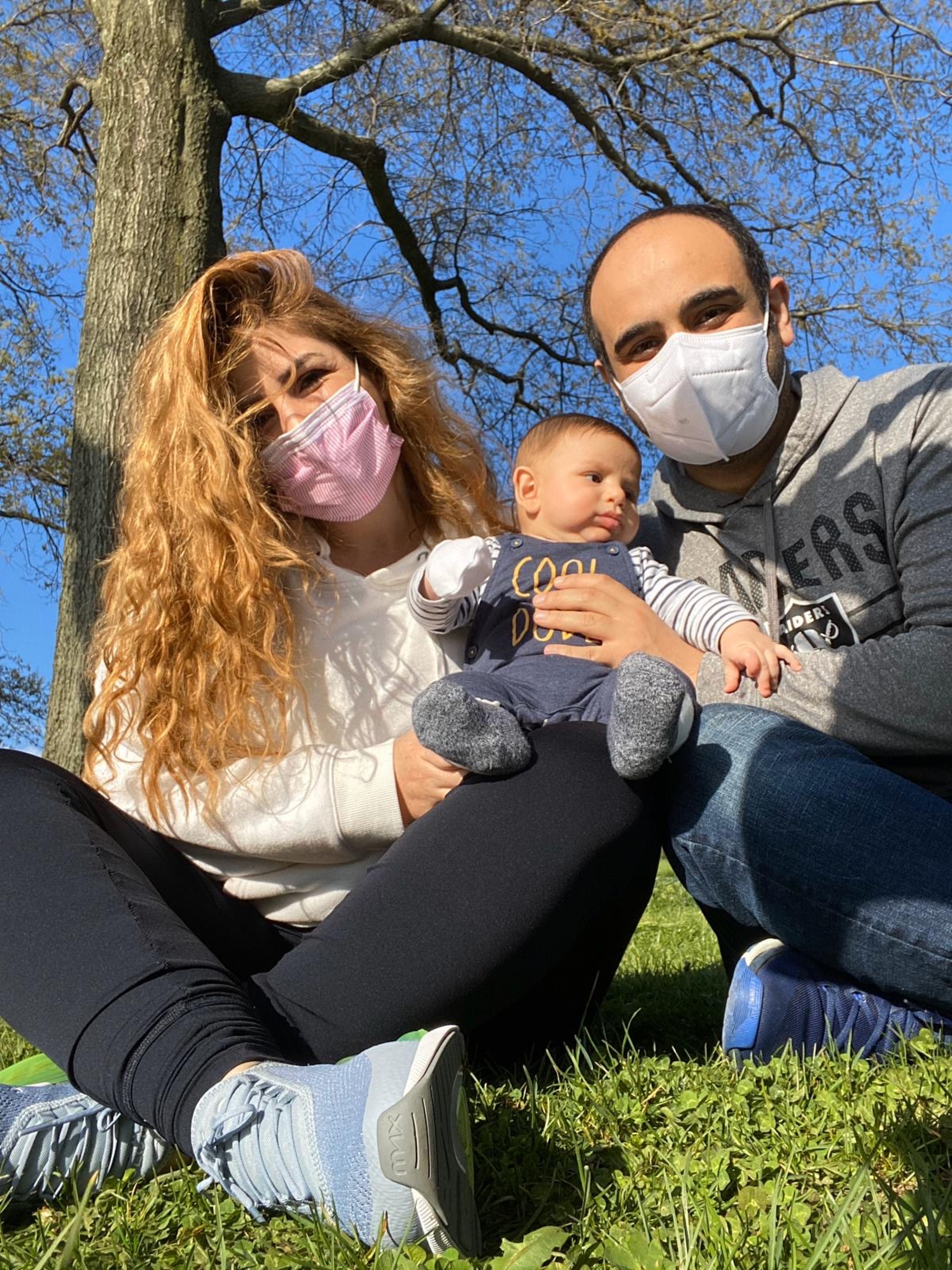 Rami and Shaza with their 4-month-old son, Kosai. Rami and Shaza with their 4-month-old son, Kosai.