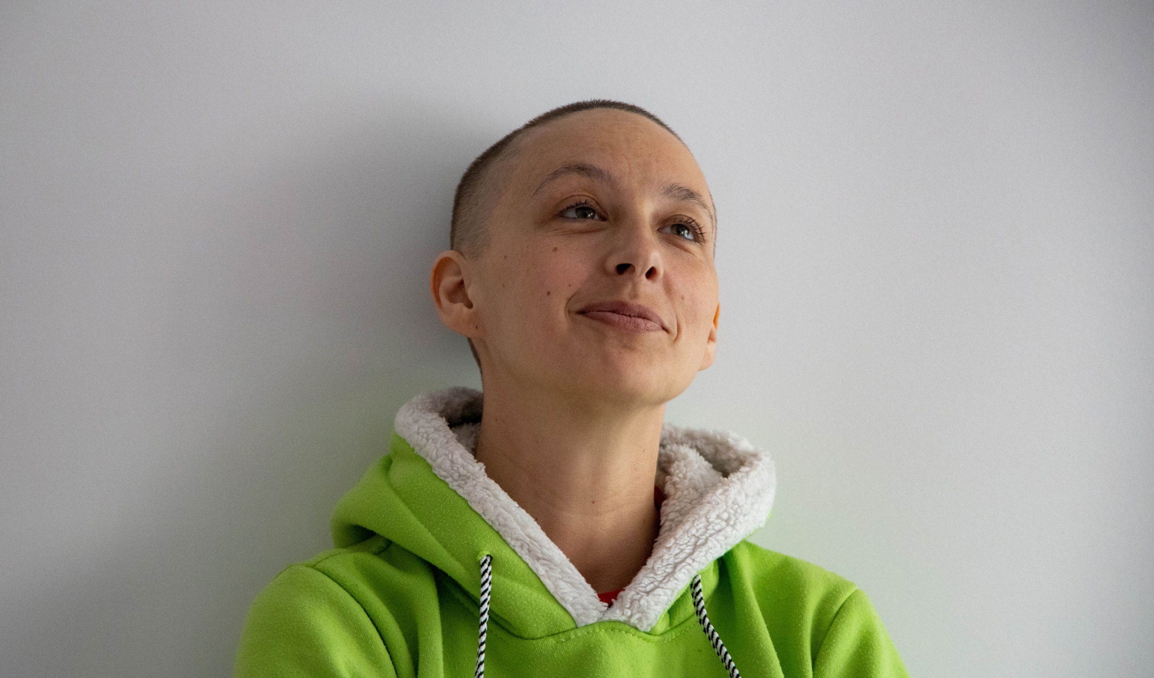 Leda Garina, director of the Eve's Ribs project in St. Petersburg A young woman poses for a portrait